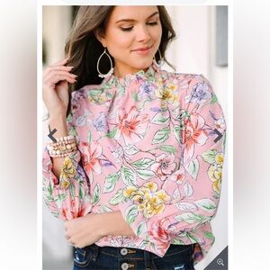 Shop the Mint Floral Print Women's Blouse